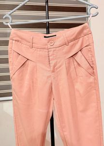 Peach Casual Trousers