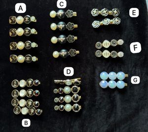 Set of Designer Hair Clips