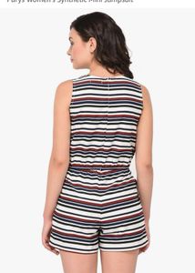 Stylish Striped Mini Jumpsuit