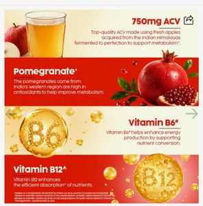 Plix Apple Cider Vinegar Effervescent Tablets