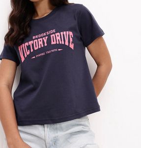 DressBerry-Typography printed tshirt