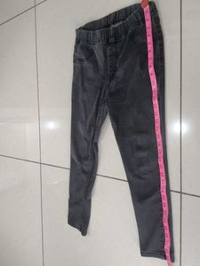 Gray Denim Jeggings
