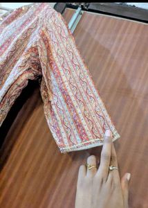 Embroidered Print Kurta