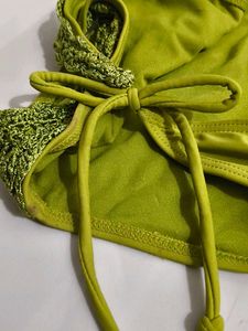 Lime Green Crochet Bikini Bottoms