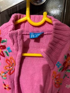 Floral Embroidered Cardigan
