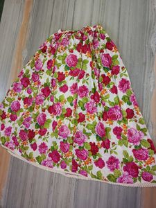 Floral Print Ethnic Skirt