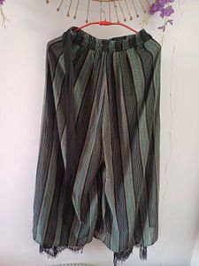 Striped Wide Leg Palazzo Pants