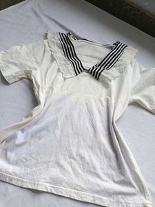 Cute Sailor Collar Top