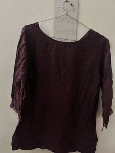Maroon Long Sleeve Top