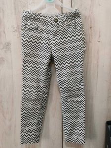 Y2K Chevron Print Casual Pants