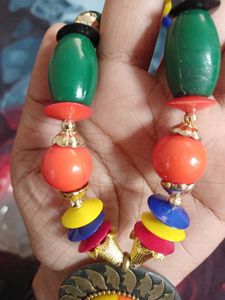 boho neklace with earings