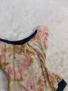 Floral Lace Sleeve Top