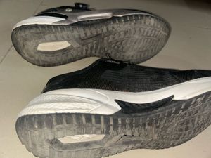Stylish Black &amp; Gold Sports Shoes