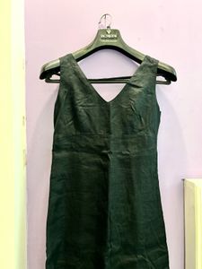 Stylish Sleeveless Green Dress