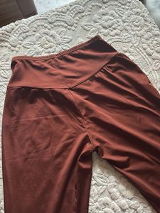 Brown Bell Bottom Pants