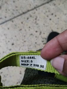 Sparx Comfortable Green Slippers UK 5