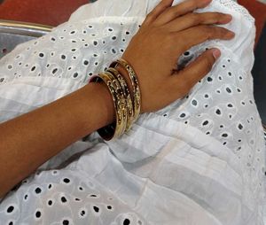 White Strapless Eyelet Tiered Dress