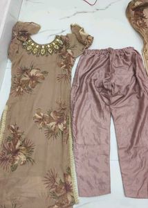 Elegant Floral Kurta Set with Dupatta