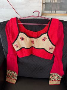 Red party wear Blouse