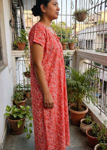 Comfortable Printed Nightgown