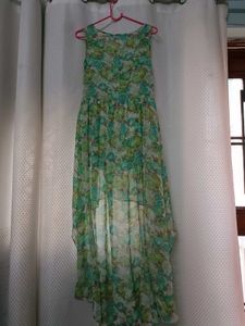 Floral Print Sleeveless Midi Dress