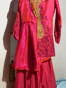 Party Wear Gown and Skert an
