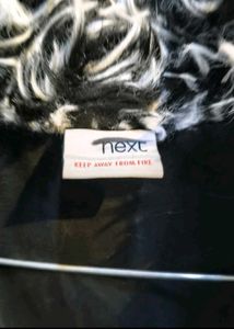 Imported Kids Fur Black &amp; White Jacket