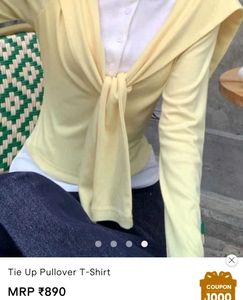 Tie Up Pullover Top