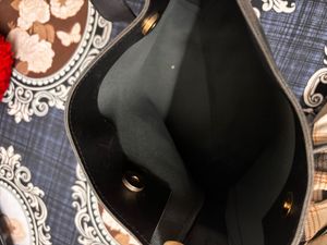Chic Black Faux Leather Shoulder Bag