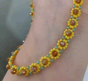 Sunflower Beaded Bracelet