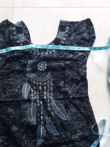 Black Sut Frint Embroidery