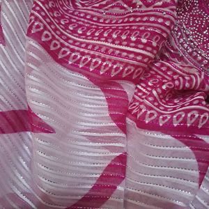 new trendy unused Elegant Designer Saree