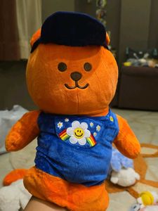 Cute Orange Bear Plush Toy