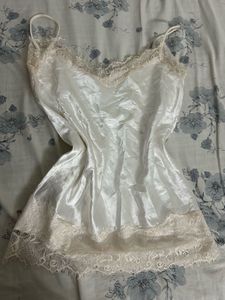 Lace Trim Satin Camisole