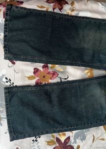 Wide Leg Vintage Wash Denim Jeans
