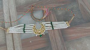 Elegant Pearl Choker Necklace Set