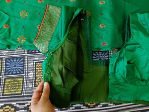 Saree with stitched blouse