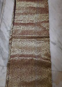 Elegant Gold &amp; Red &amp; Brown Cotton  Benarasi Sari
