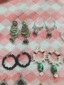 Assorted Ethnic Earrings Collection(12 pairs of ea