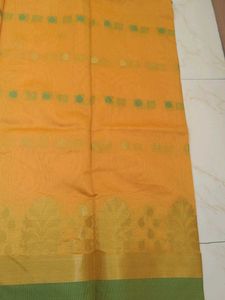 Elegant Yellow Saree Brand New