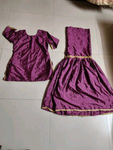 Purple Ethnic garara