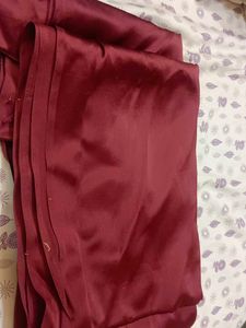 Maroon Silk Saree