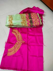 lehnga choli with unstitched blouse material