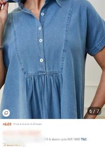 Oversized Denim Shirt Dress