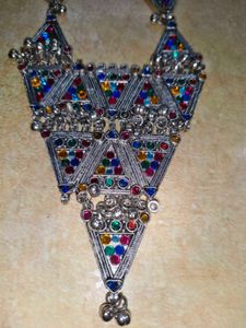 Bohemian Multicolored Choker Necklace