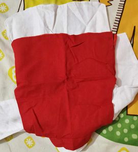 ❣️❤‍🔥Red Ethnic Jacket with White Kurta