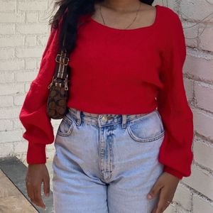 Red Knit Sweater
