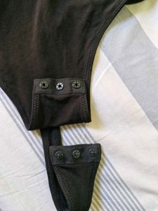 Black Cut-Out Bodysuit
