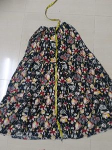 Boho Floral Print Maxi Skirt