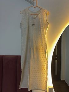 Elegant chicken  Cream Kurta